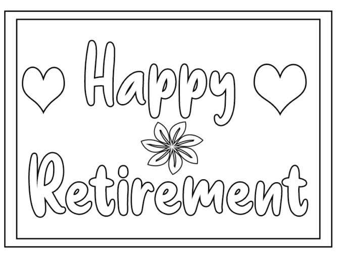 30 day retirement countdown coloring calendar 36