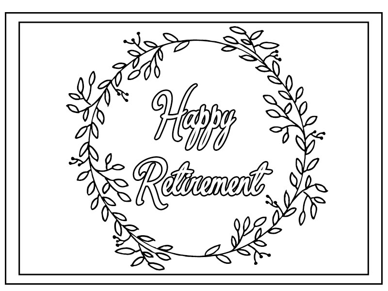 30 day retirement countdown coloring calendar 40