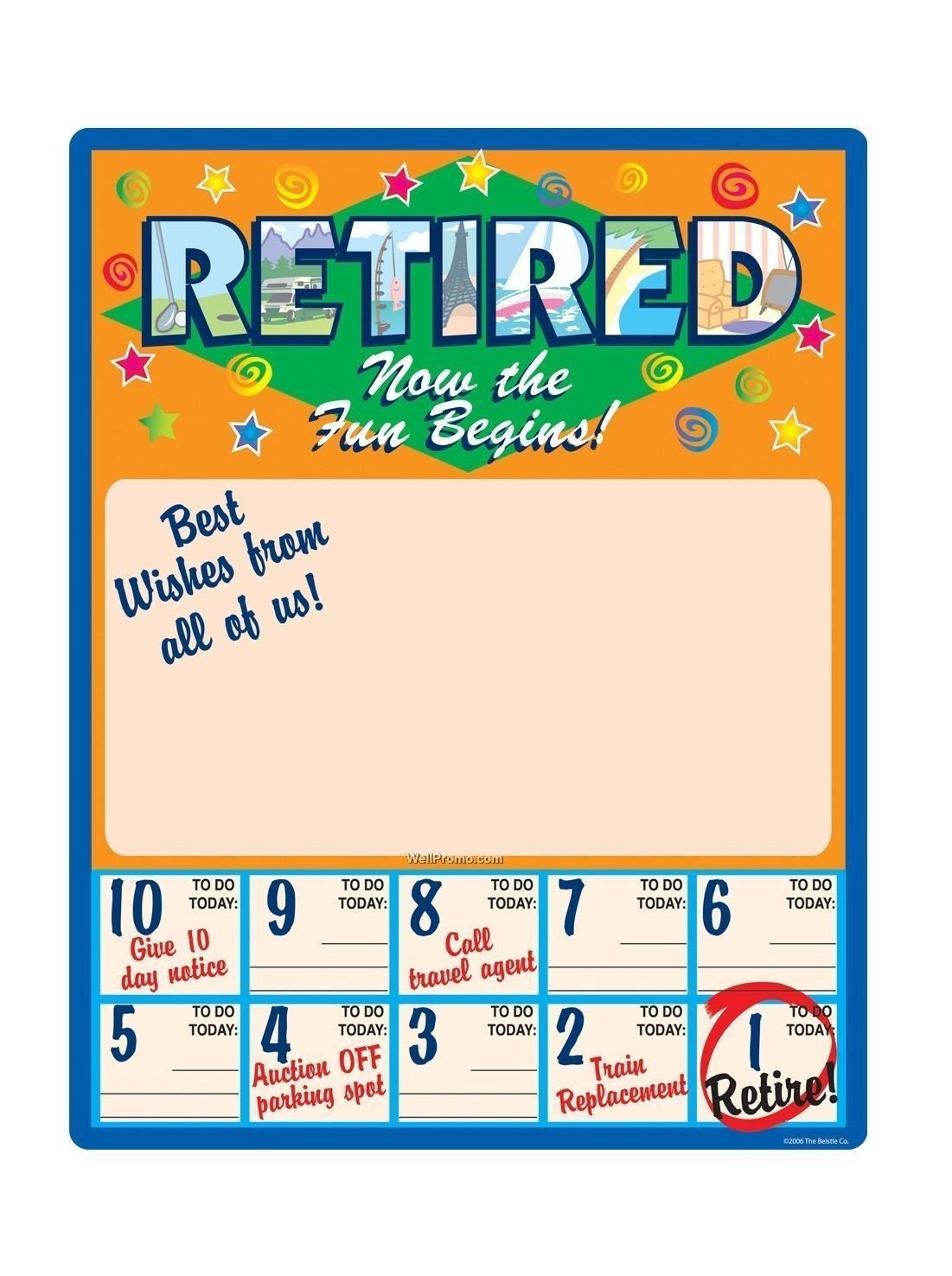 30 day retirement countdown coloring calendar 6