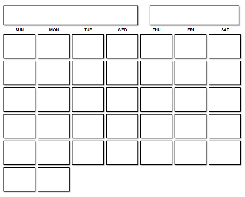 7 day blank calendar printable 20