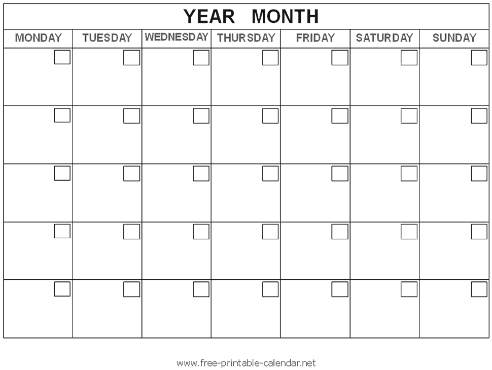 7 day blank calendar printable 49