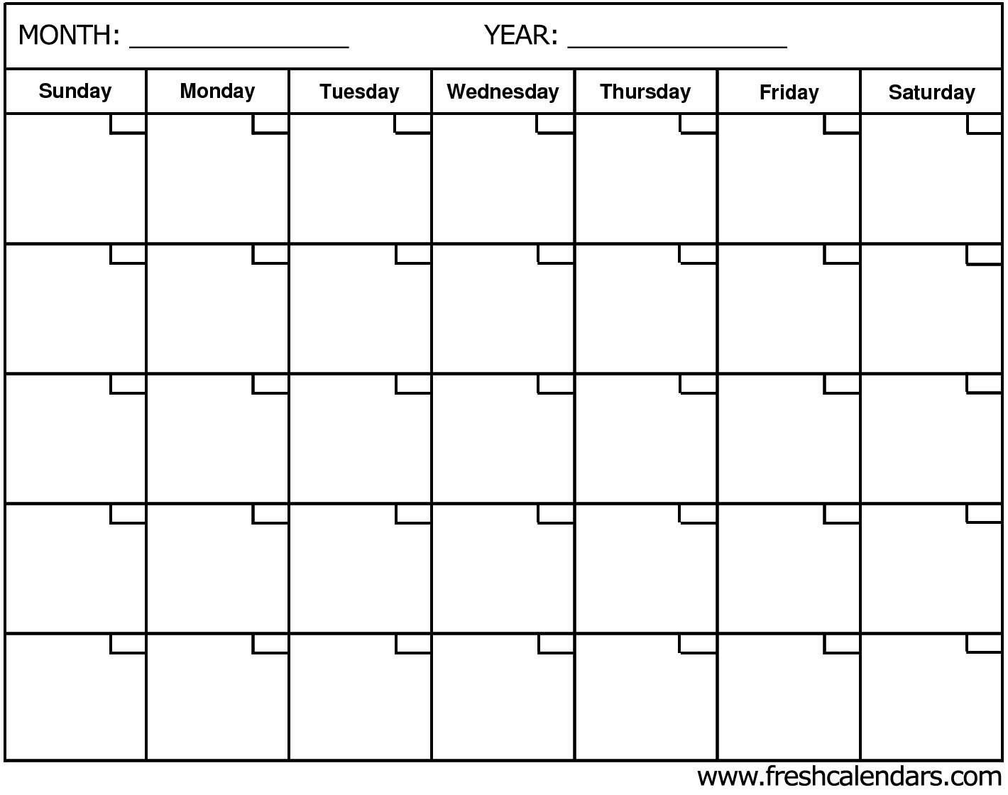 7 day blank calendar printable 55