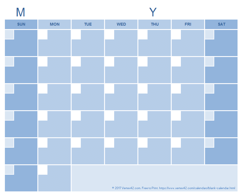 7 day blank calendar printable 85