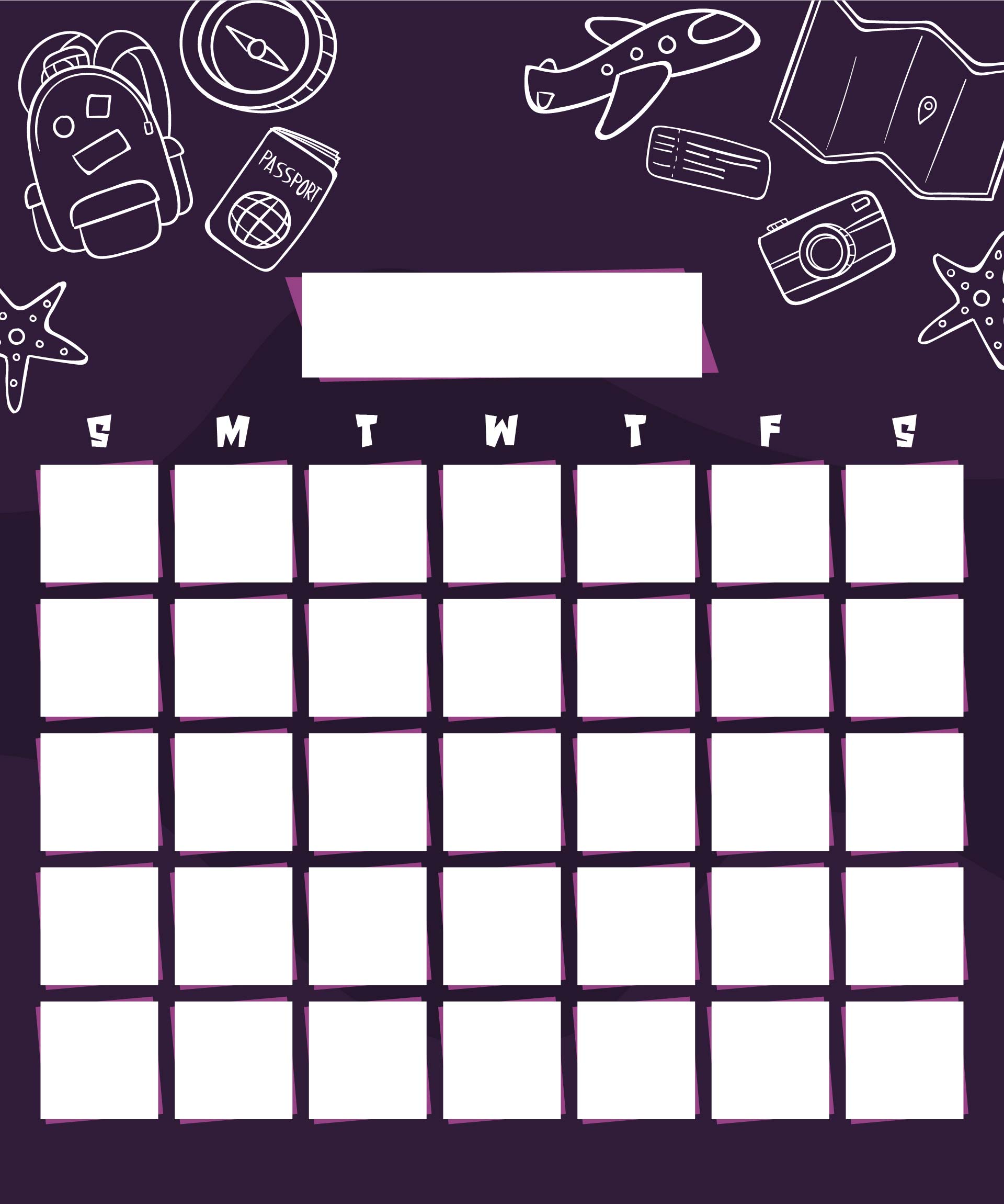 7 day blank calendar printable 97