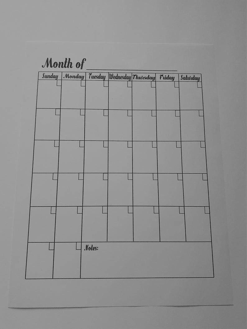 7 day blank calendar printable 98