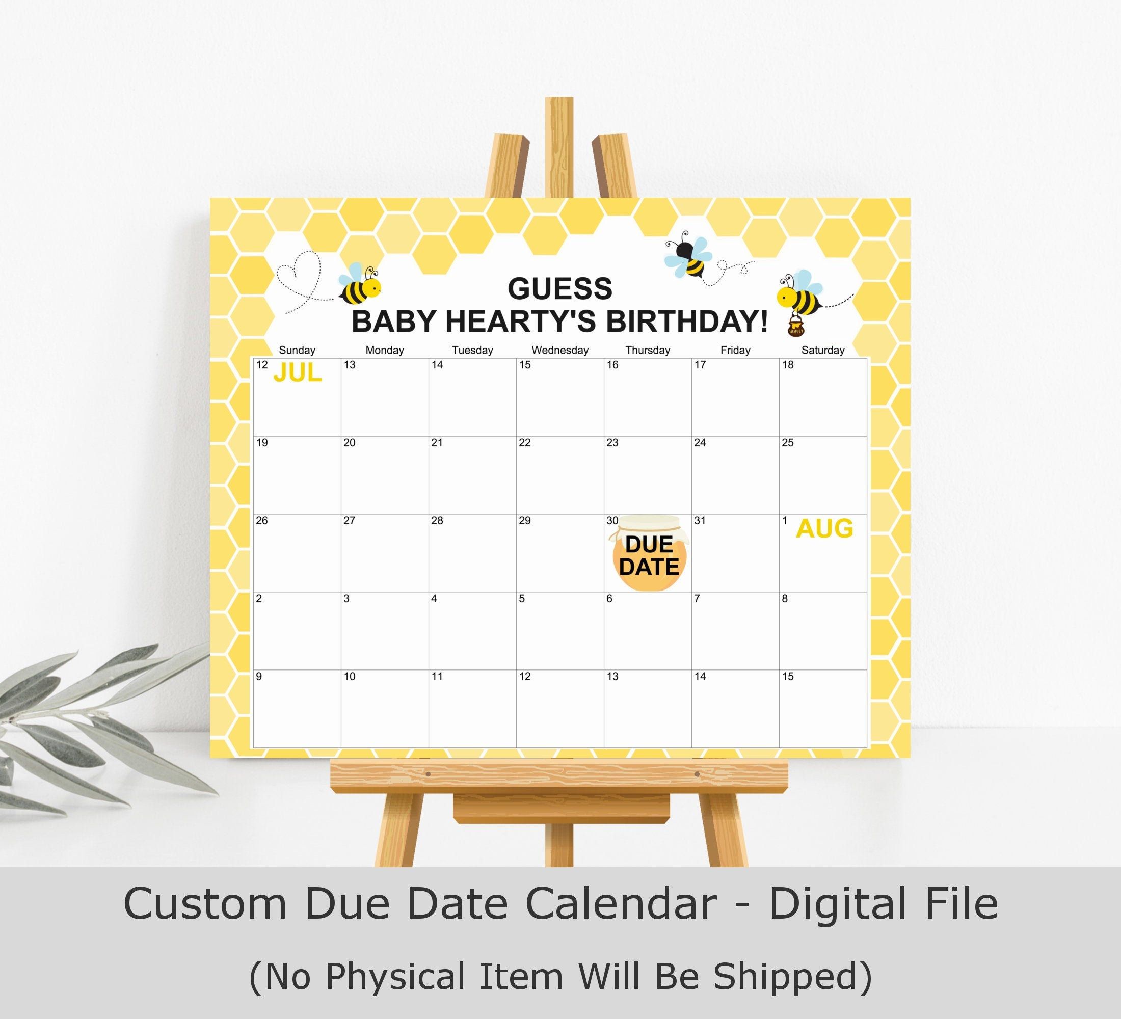 baby calendar free guess 100