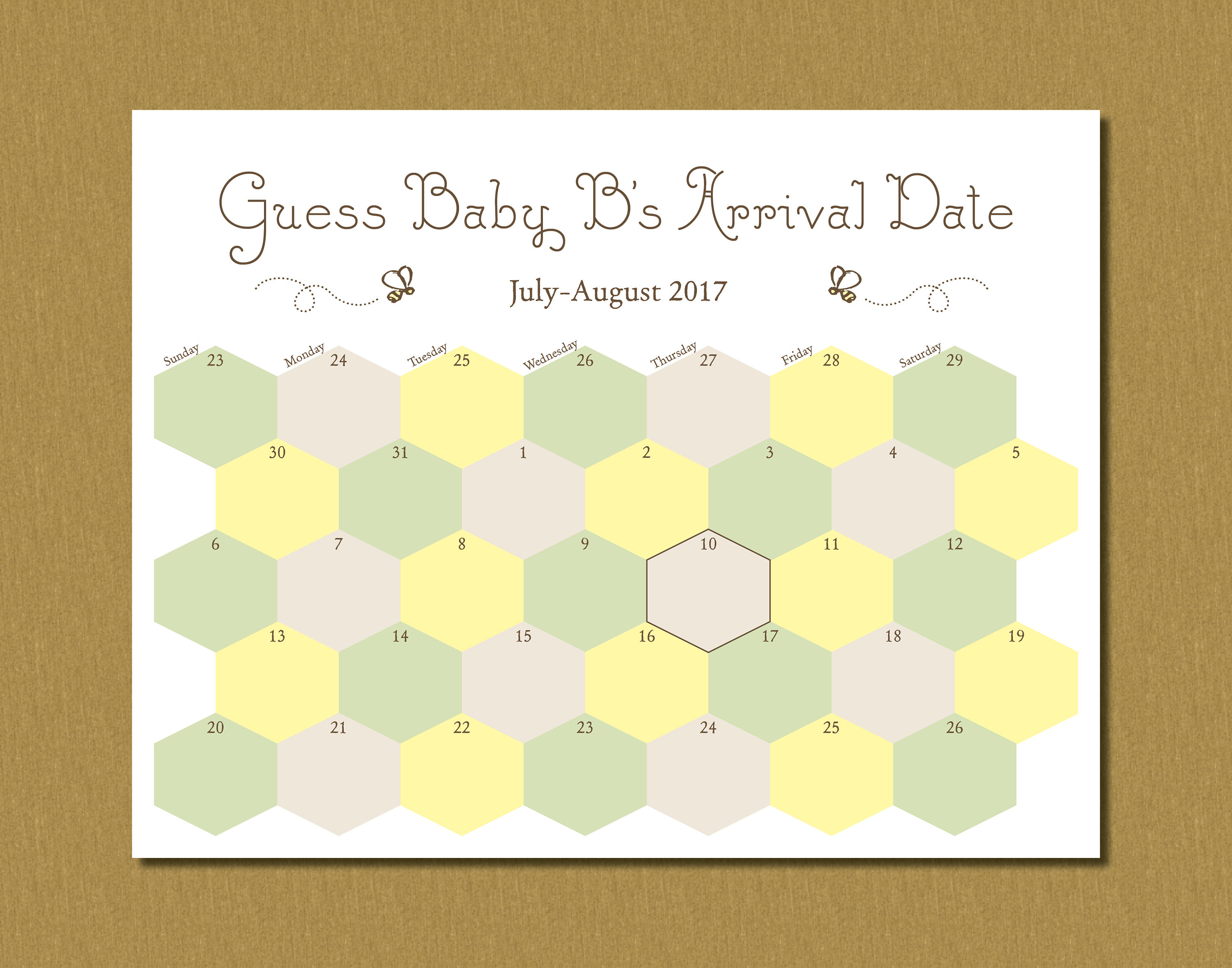 baby calendar free guess 36