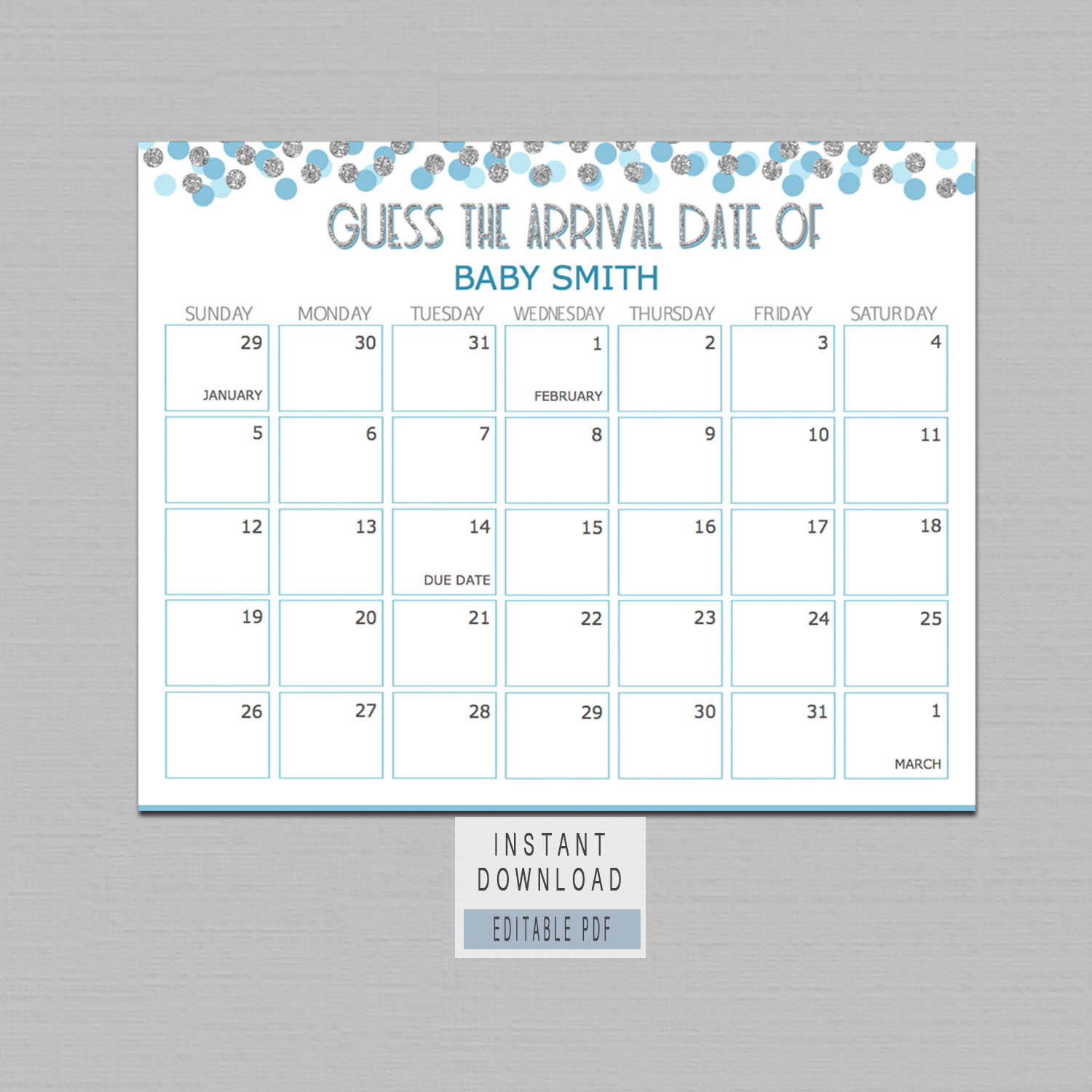 baby calendar free guess 45