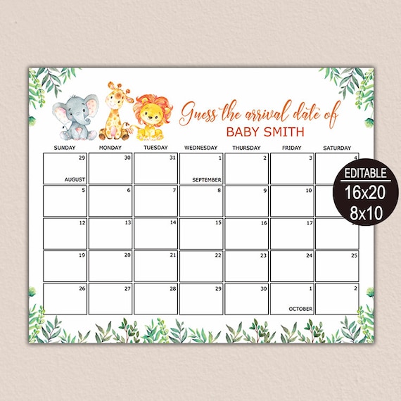 baby calendar free guess 56