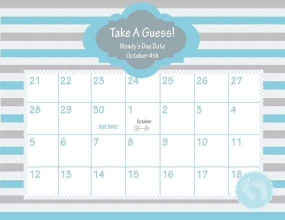 baby calendar free guess 65
