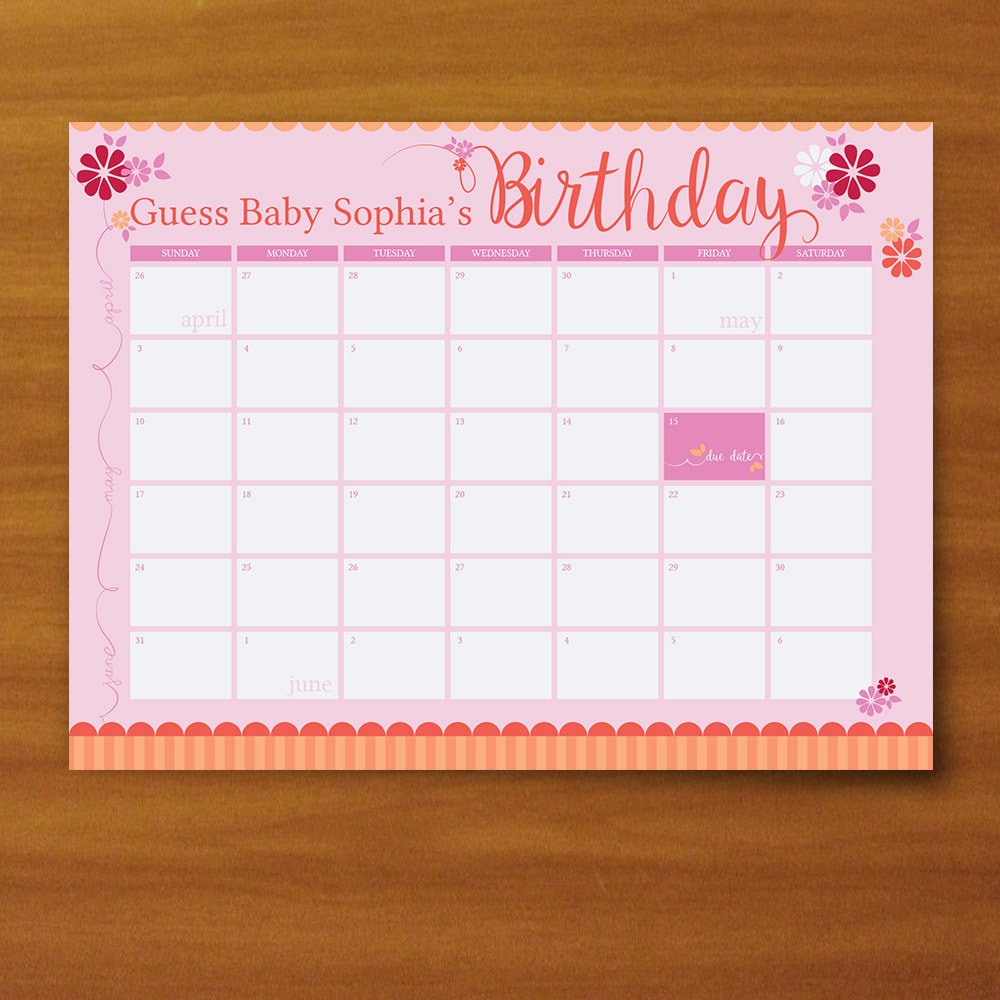 baby calendar free guess 77