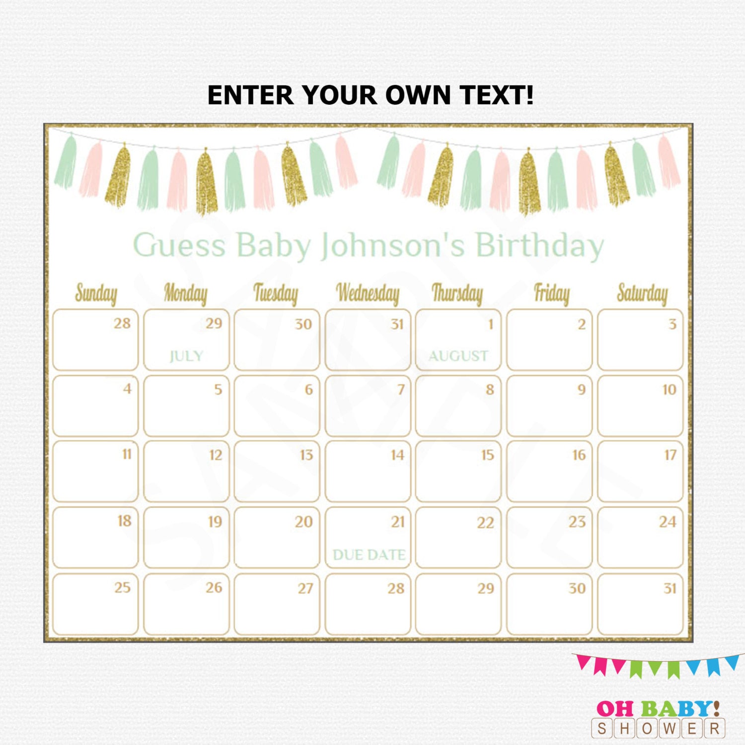 baby calendar free guess 82