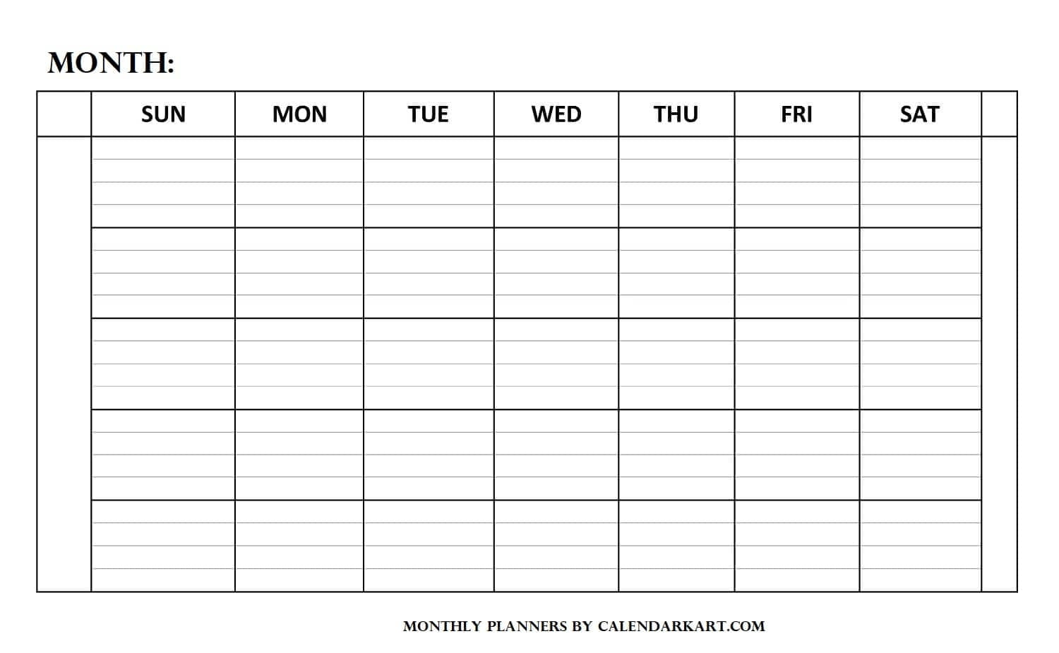 blank lined calander templates 74