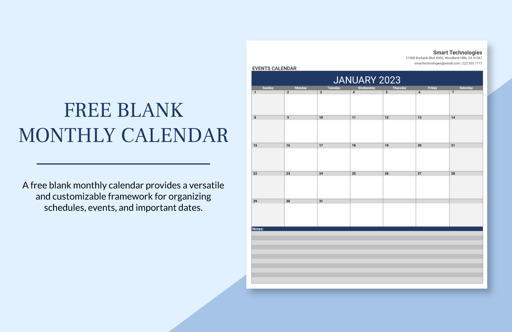 blank monthly calendar page without the year 28