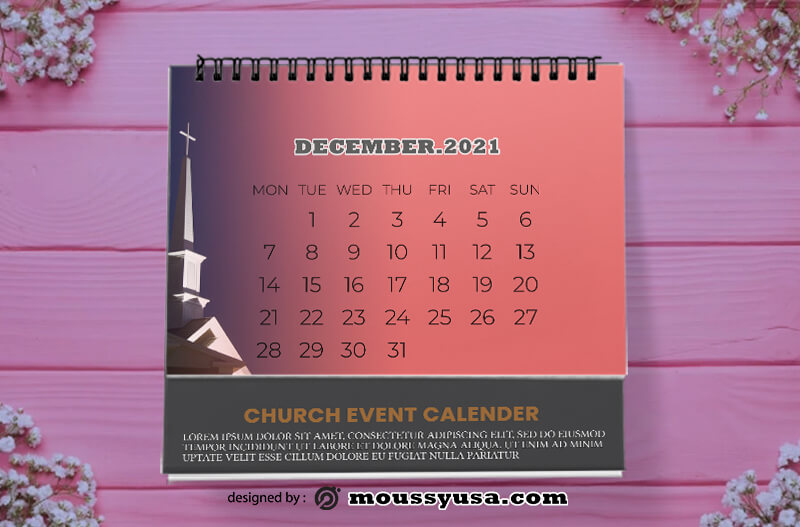 church calendar template free 44