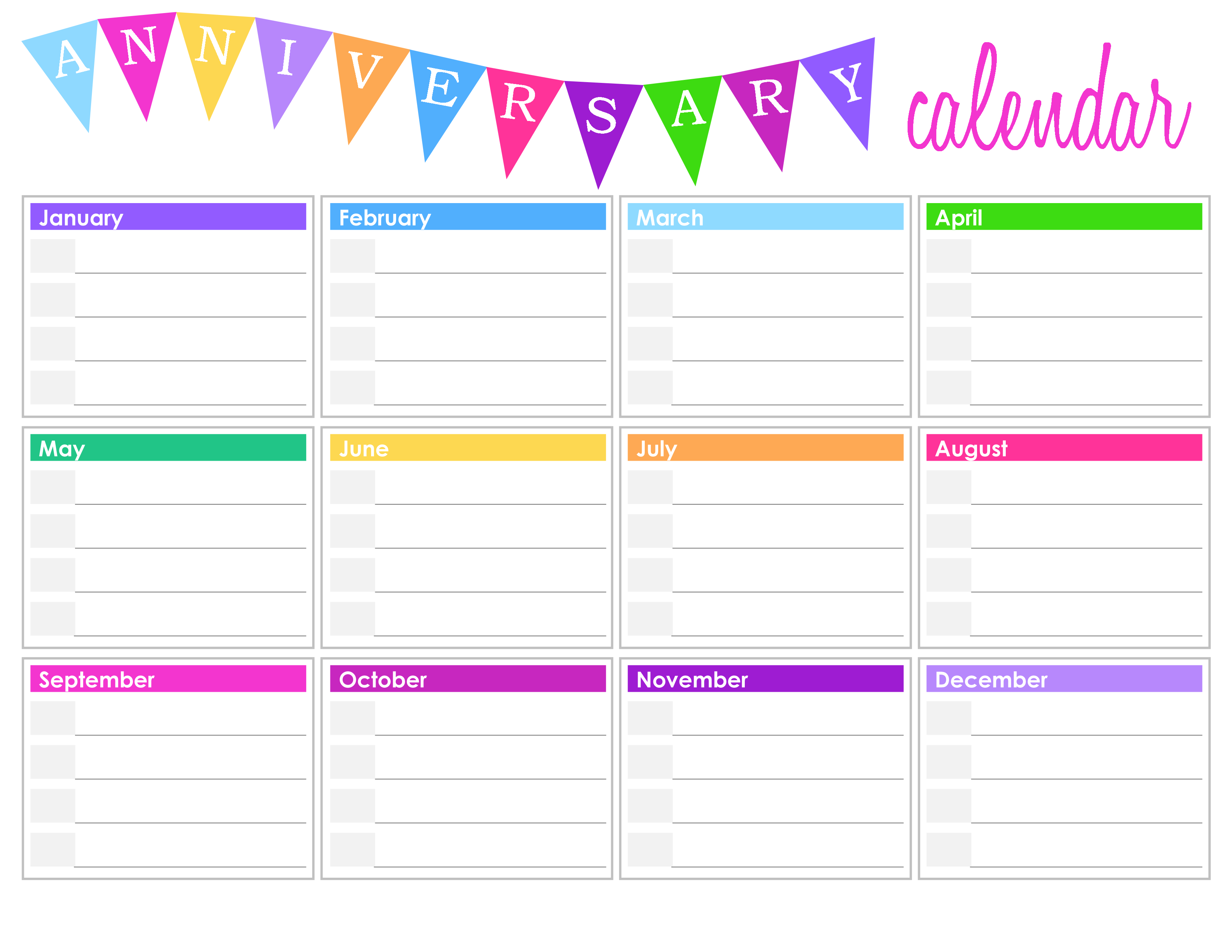 editable birthday calendar template free 54