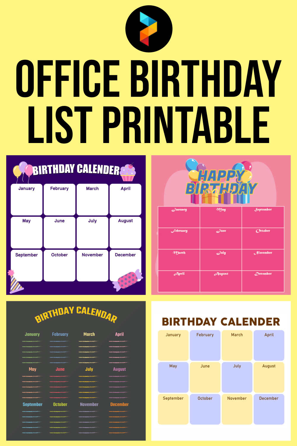 editable birthday calendar template free 57