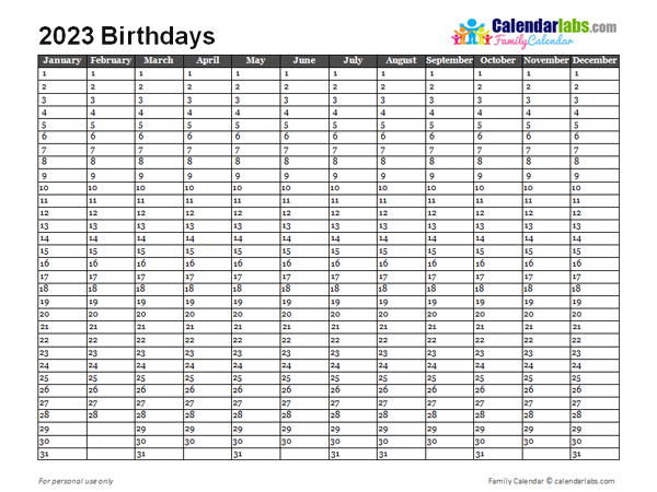 editable birthday calendar template free 66