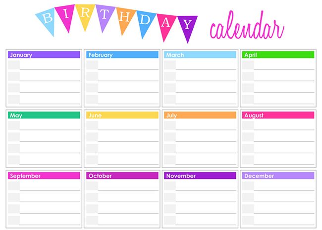 free calendar template for birthdays 44