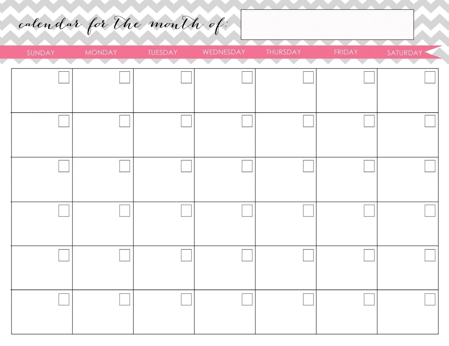 large printable fill in calender 22