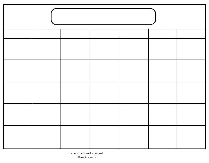 large printable fill in calender 4