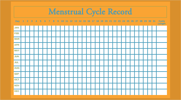 menstruation period chart printable 41
