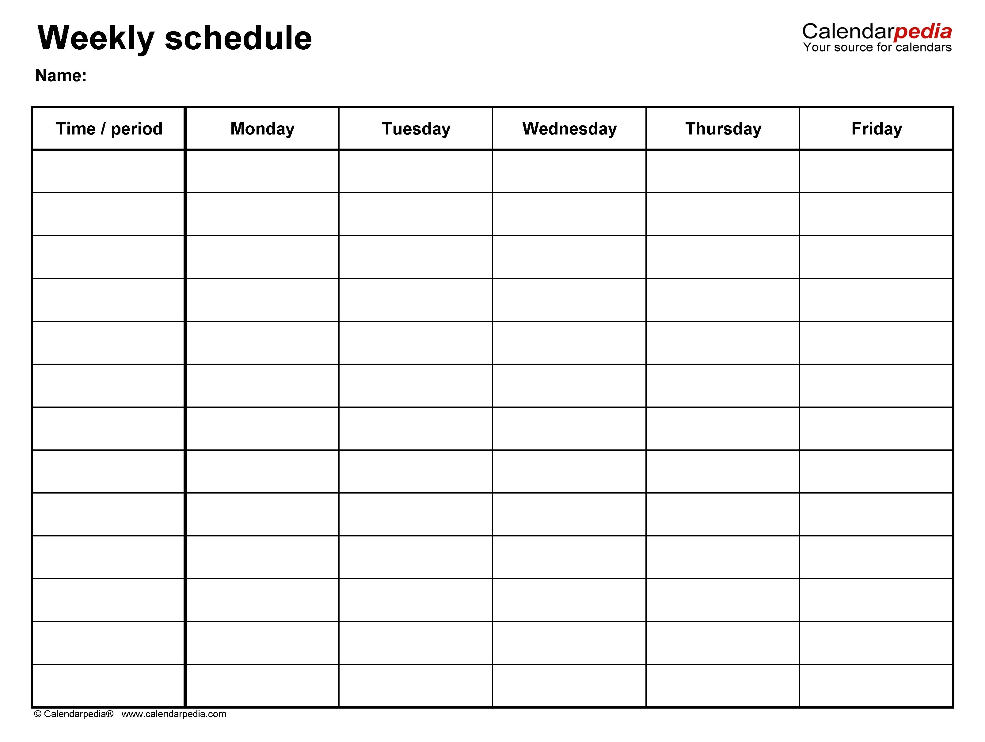 monday friday calendar template printable 32