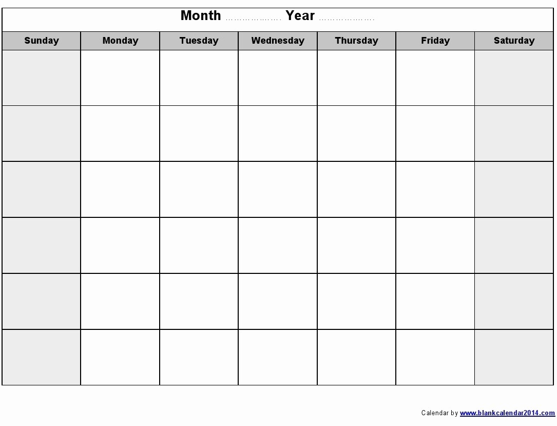 monday friday calendar template printable 58