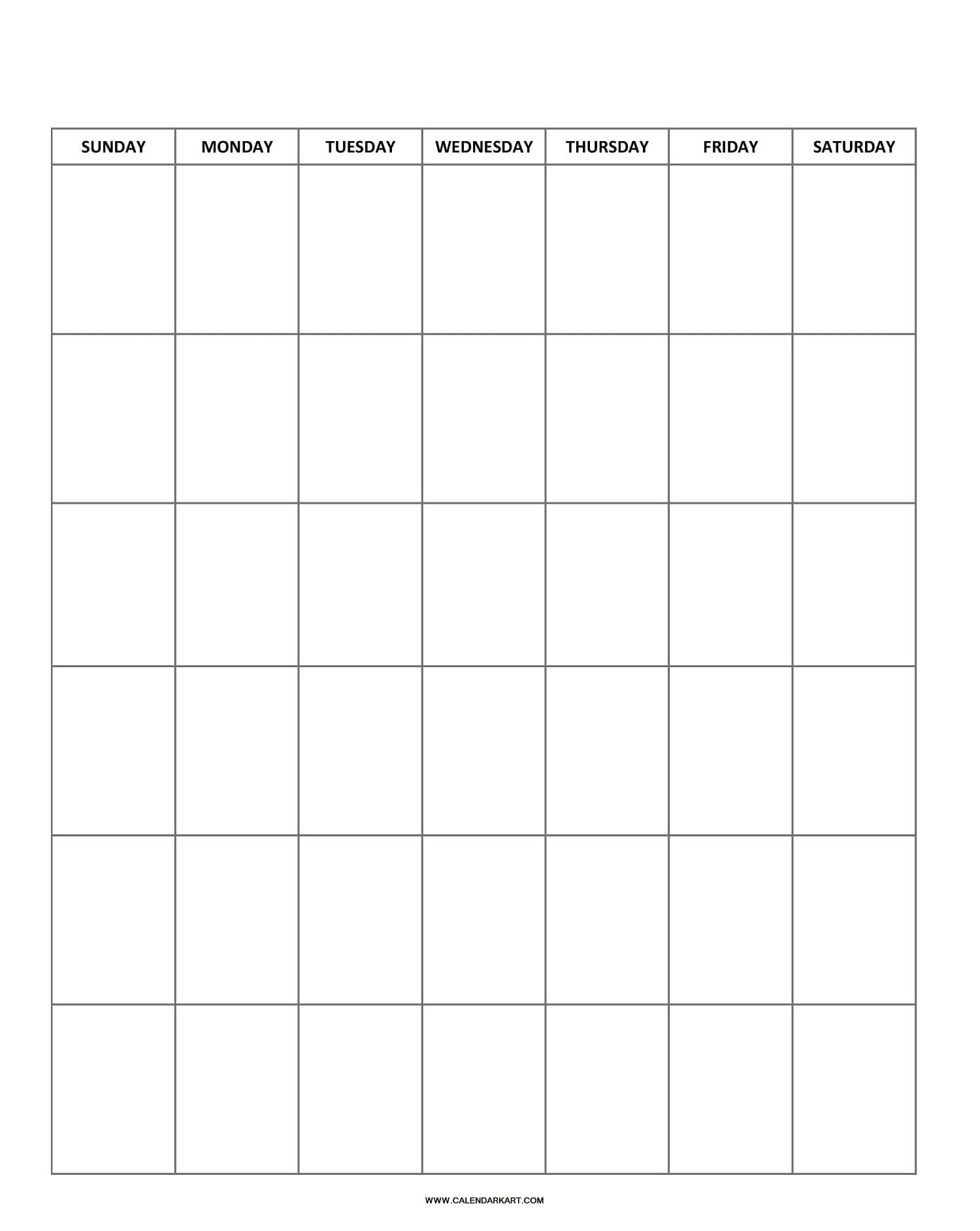 small printable blank calendar 2