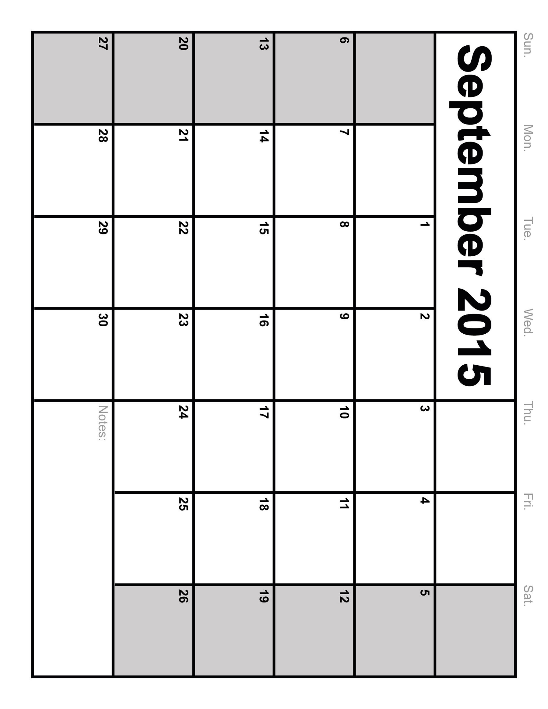 small printable blank calendar 24