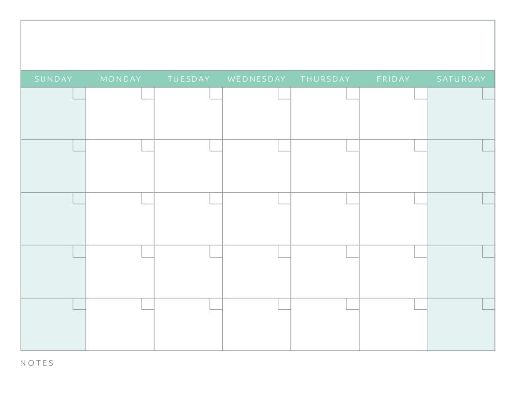 small printable blank calendar 41