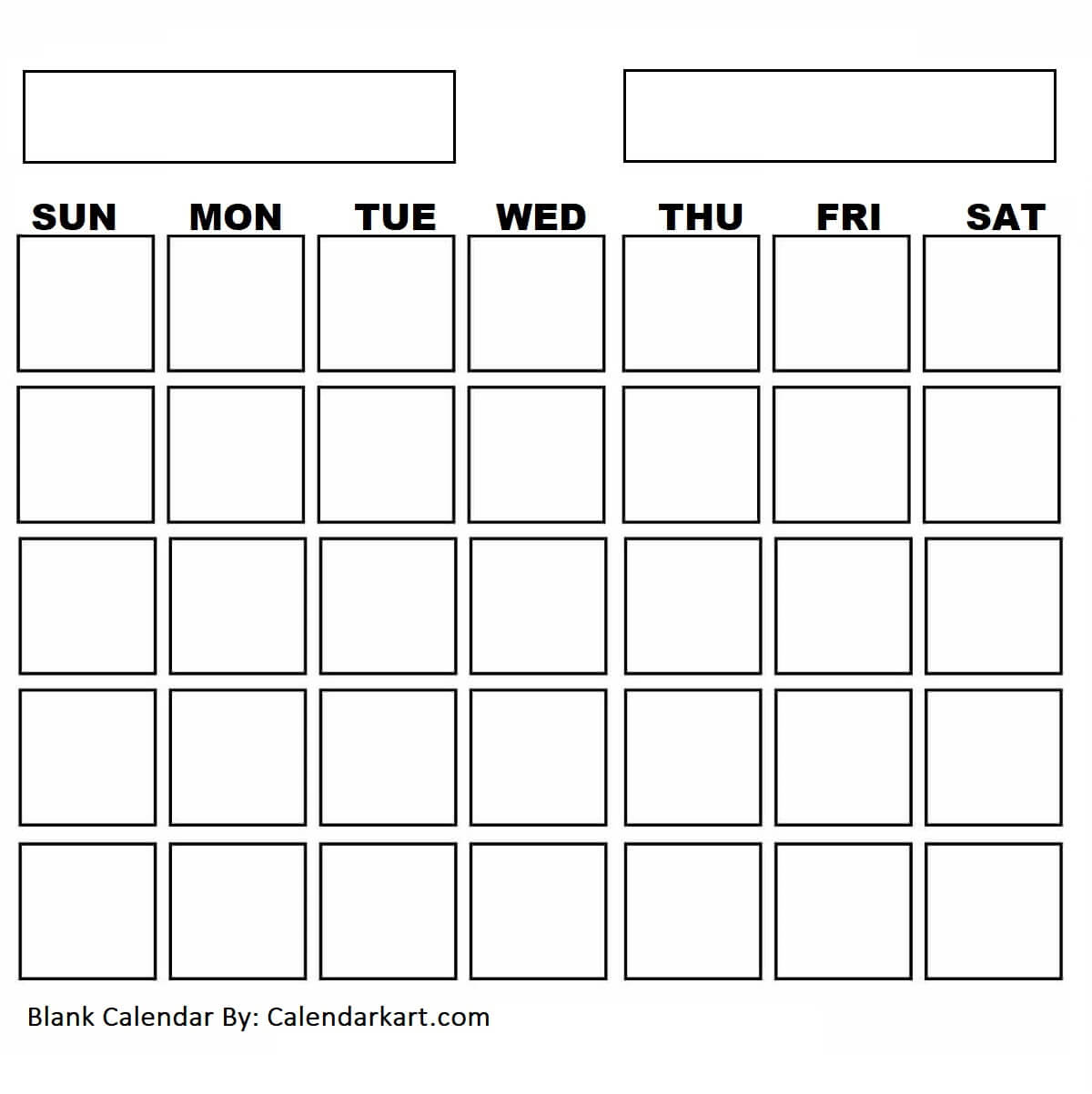 small printable blank calendar 5