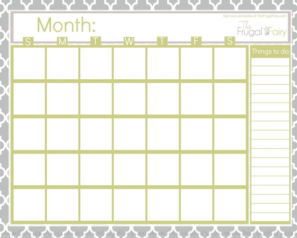 small printable blank calendar 51