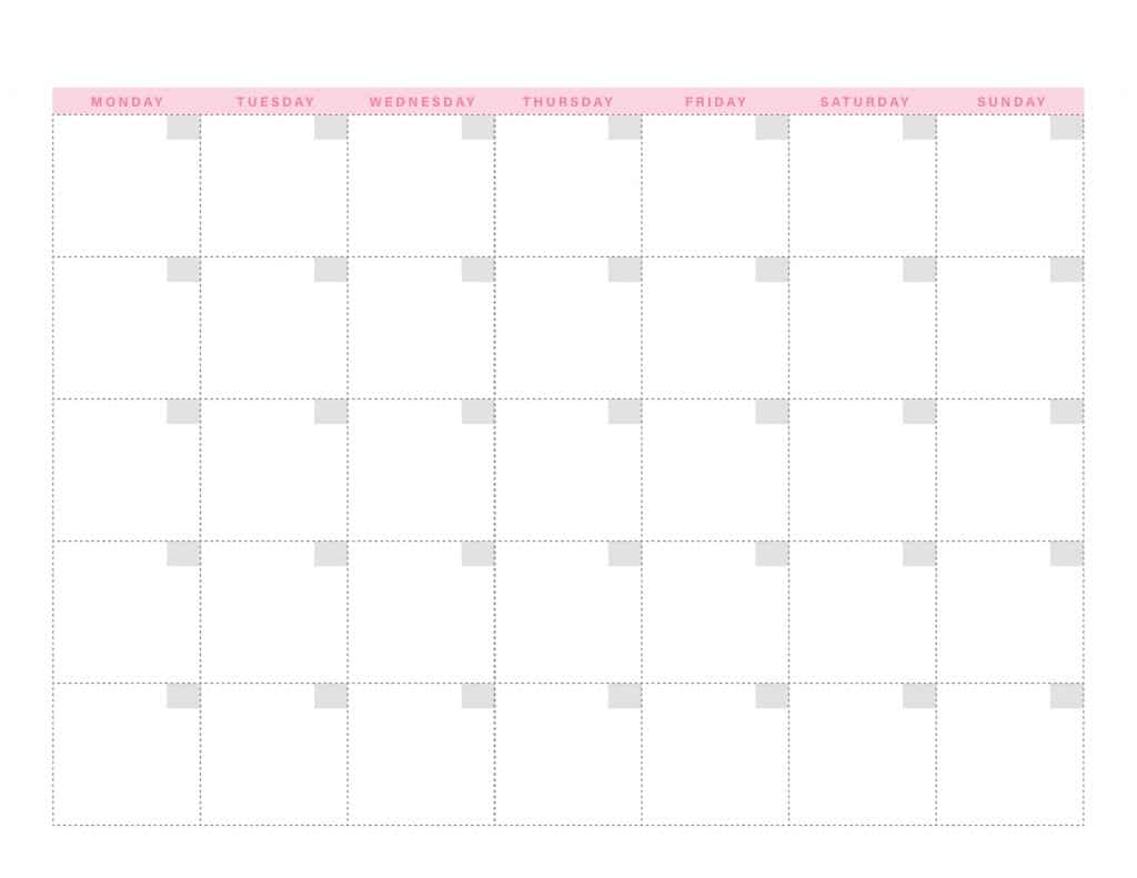 small printable blank calendar 62