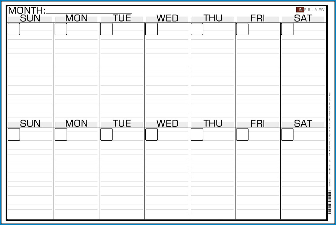 2 week schedule word template 15