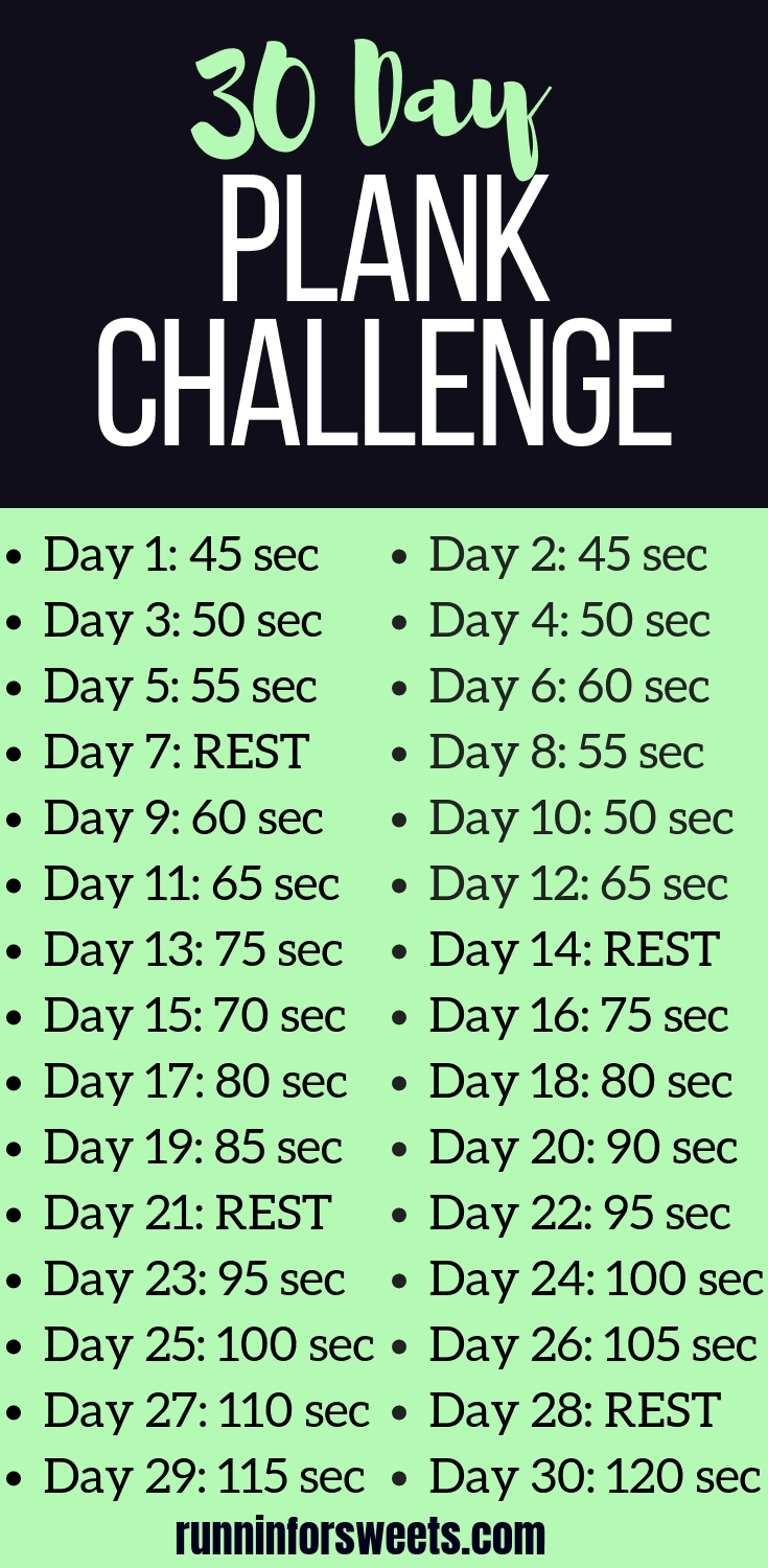 30 day plank challenge calendar printable 16