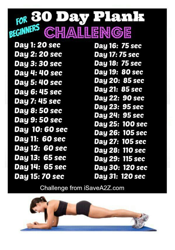 30 day plank challenge calendar printable 31