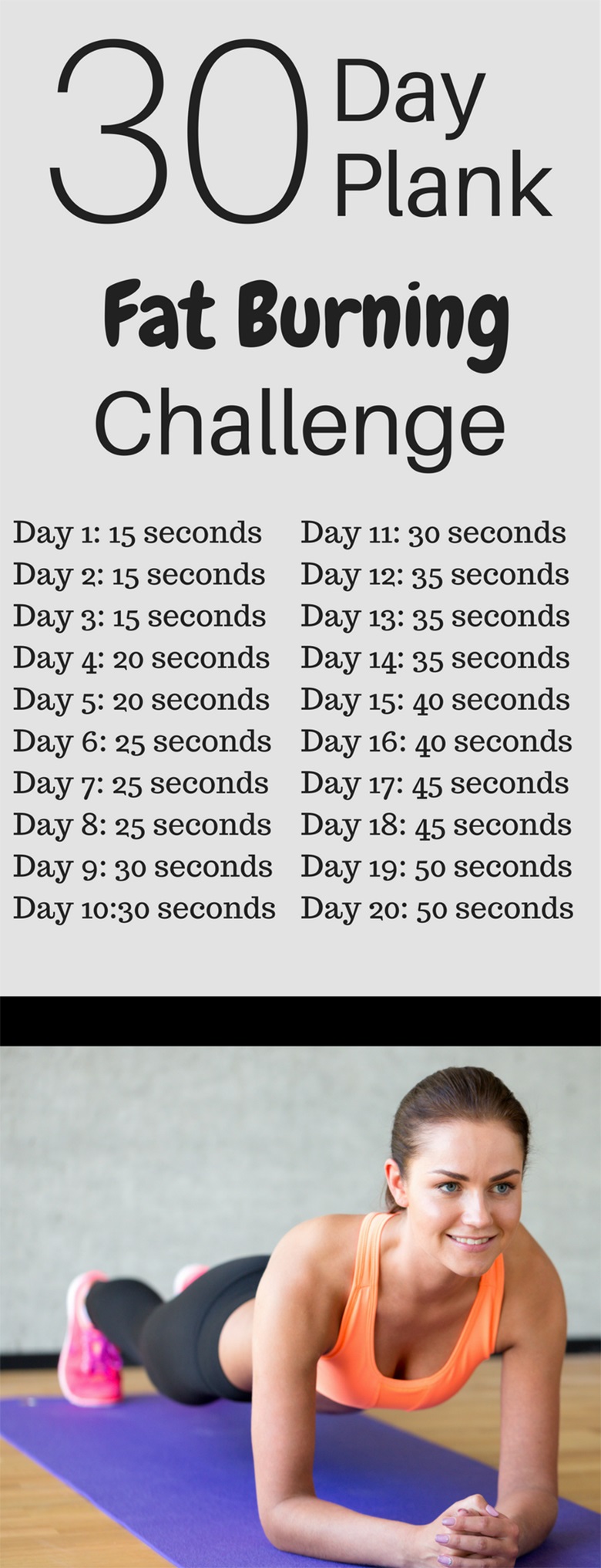 30 day plank challenge calendar printable 61