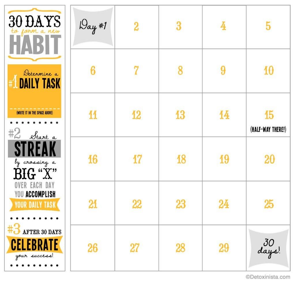 30 day workout calendar template 100