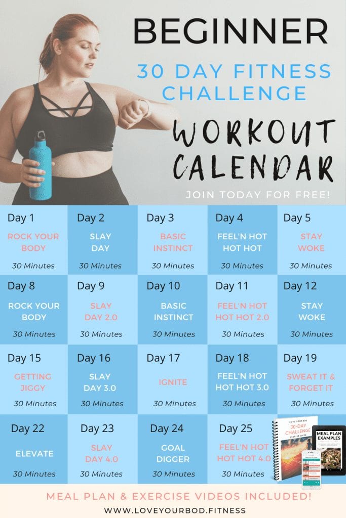 30 day workout calendar template 36