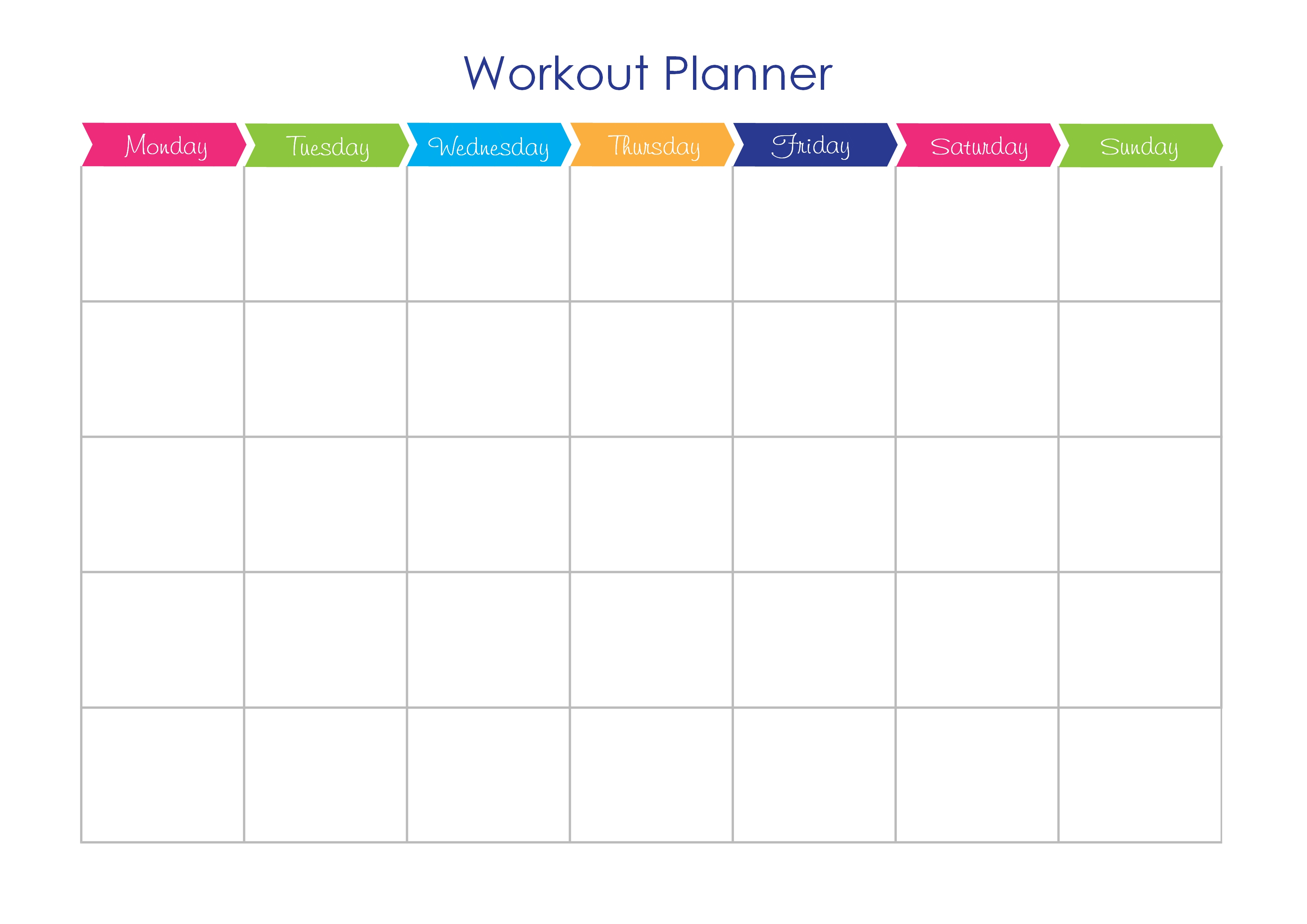 30 day workout calendar template 48