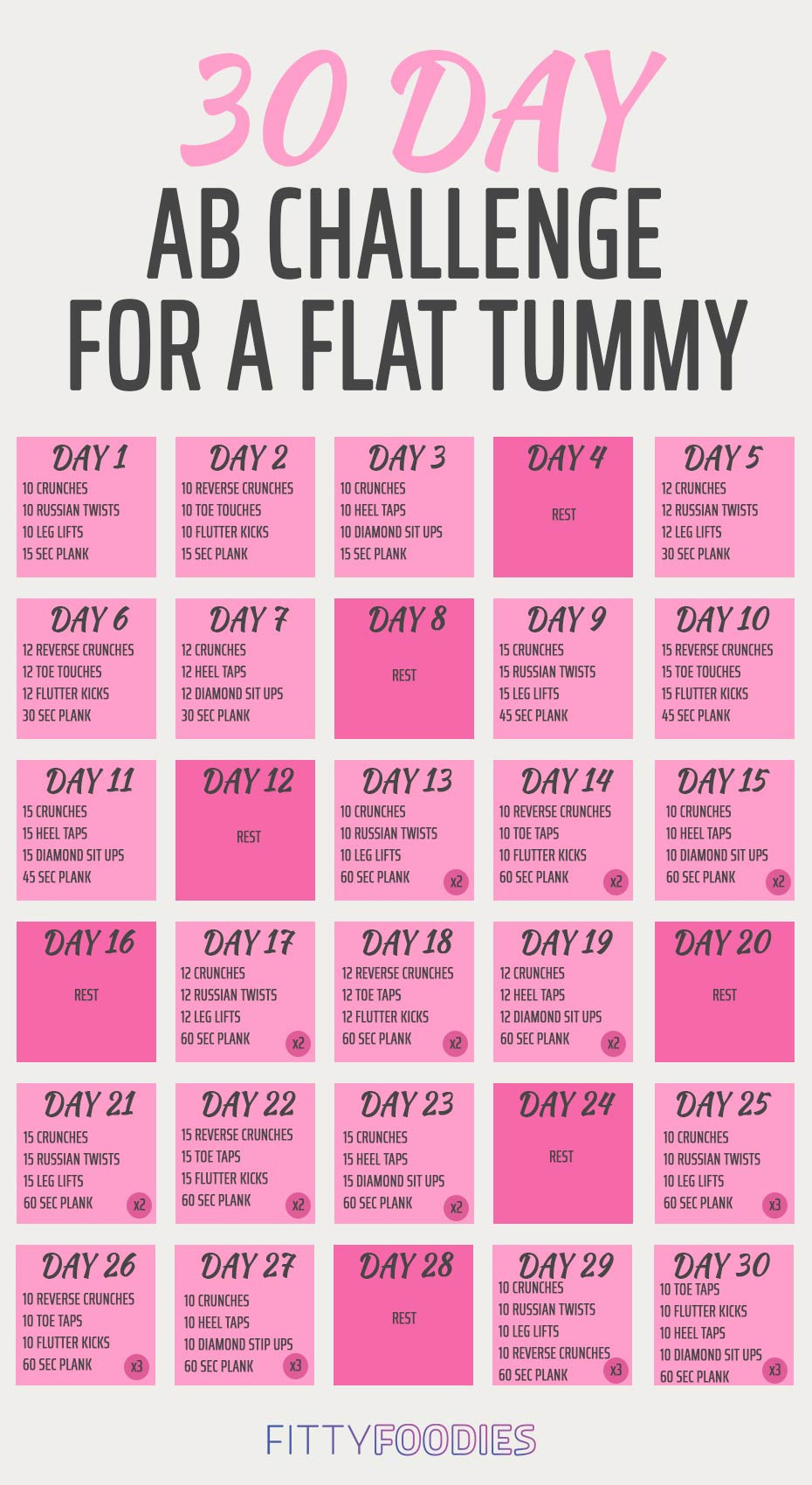 30 day workout calendar template 62