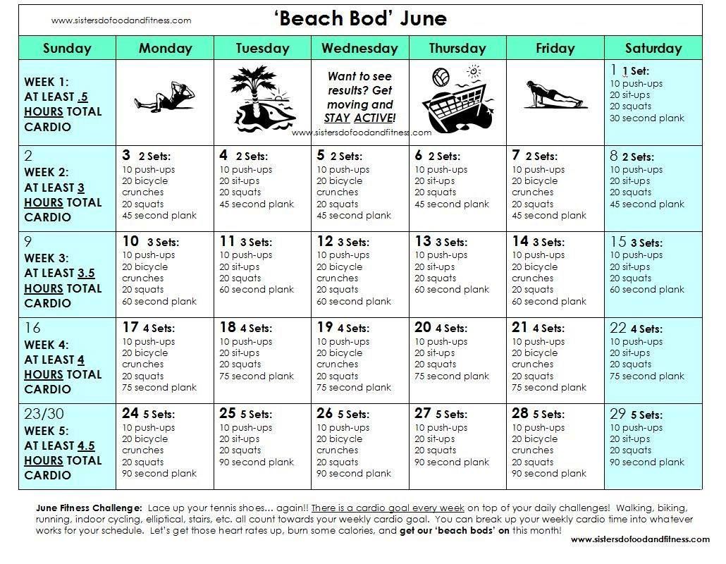 30 day workout calendar template 66