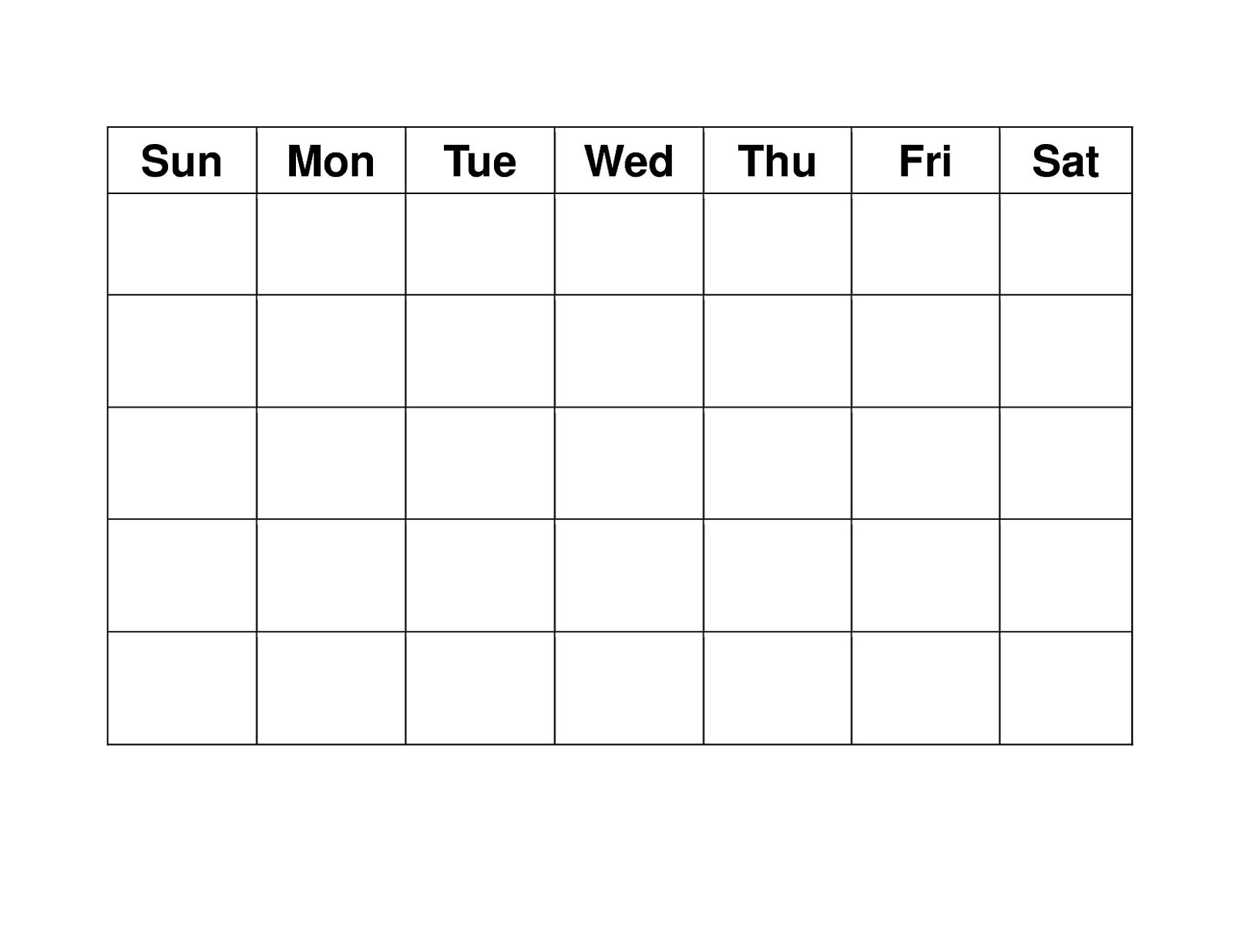 4 week calendar template with enterable date 10
