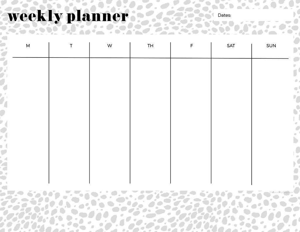 4 week calendar template with enterable date 11