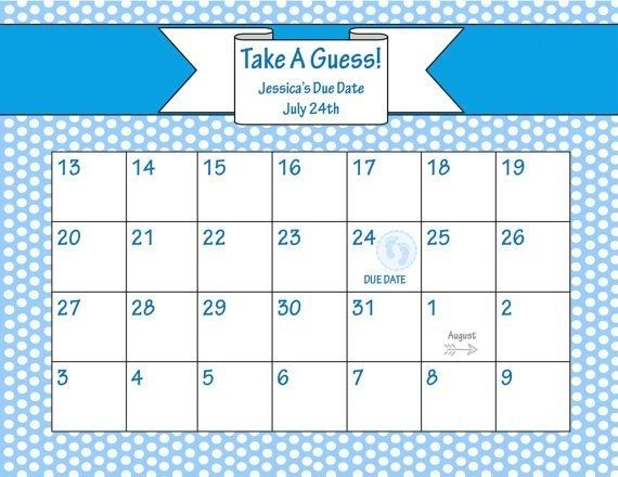 baby due date calendar template 32