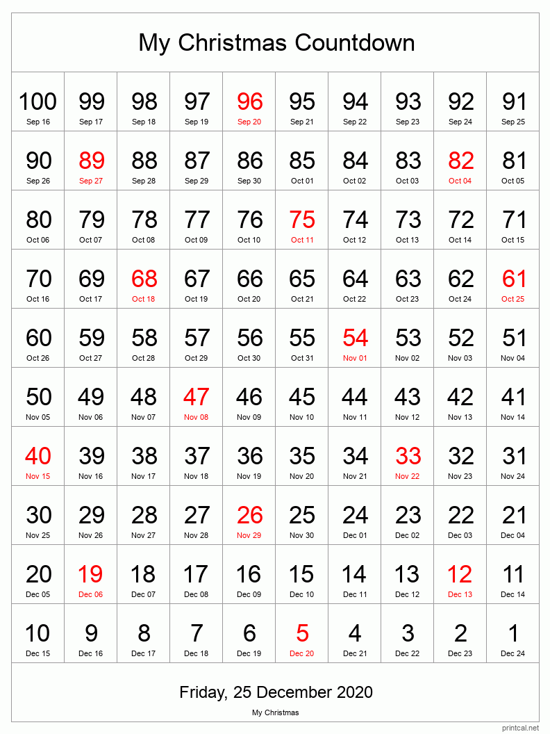 countdown retirement calendar printable 30