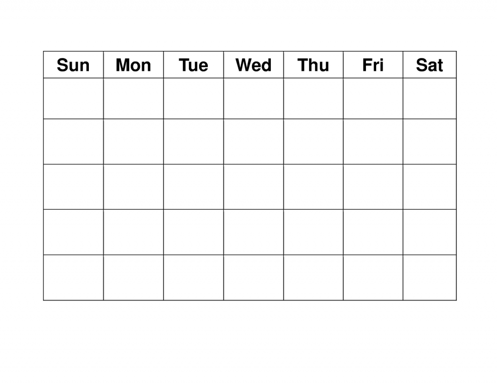 free 4 week calendar templates 20