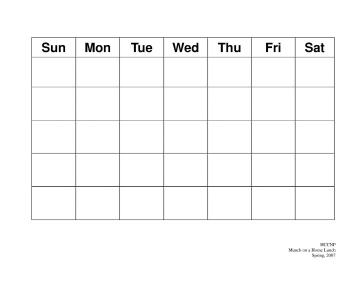 free 4 week calendar templates 56