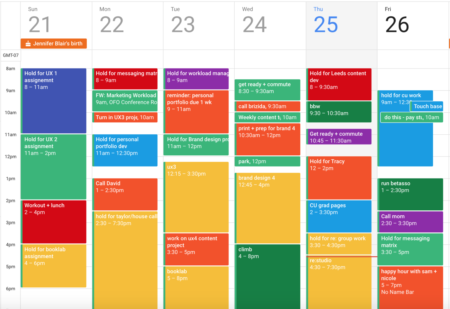 free color coded school calendar template 18